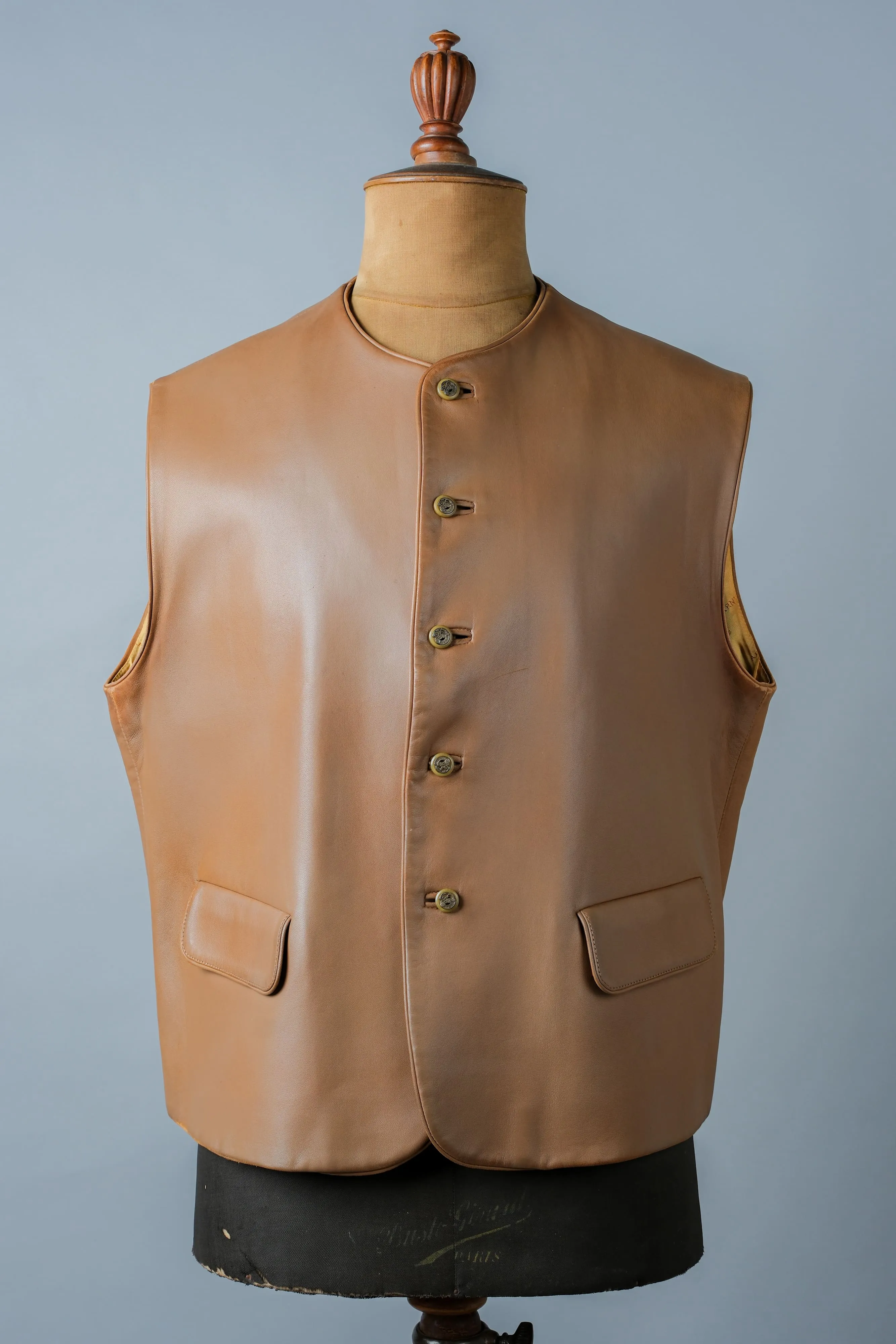 [~ 00's] Old Arnys Paris en cuir en cuir d'agneau taille.54 