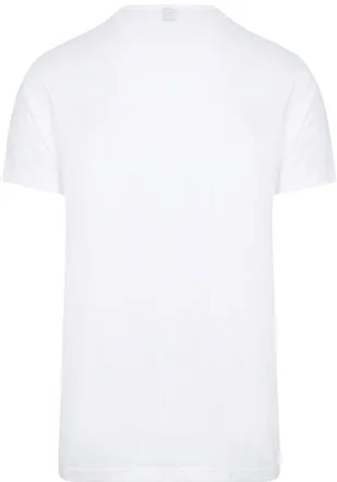 Alan Red T-Shirts Derby Col Rond Blanc Promo (Lot de 6) 