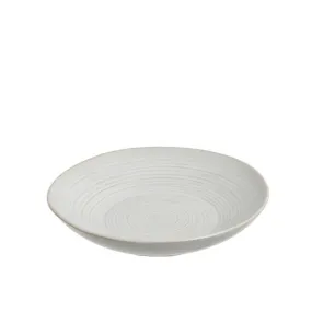 Assiette profonde en céramique blanche D25cm J-Line 