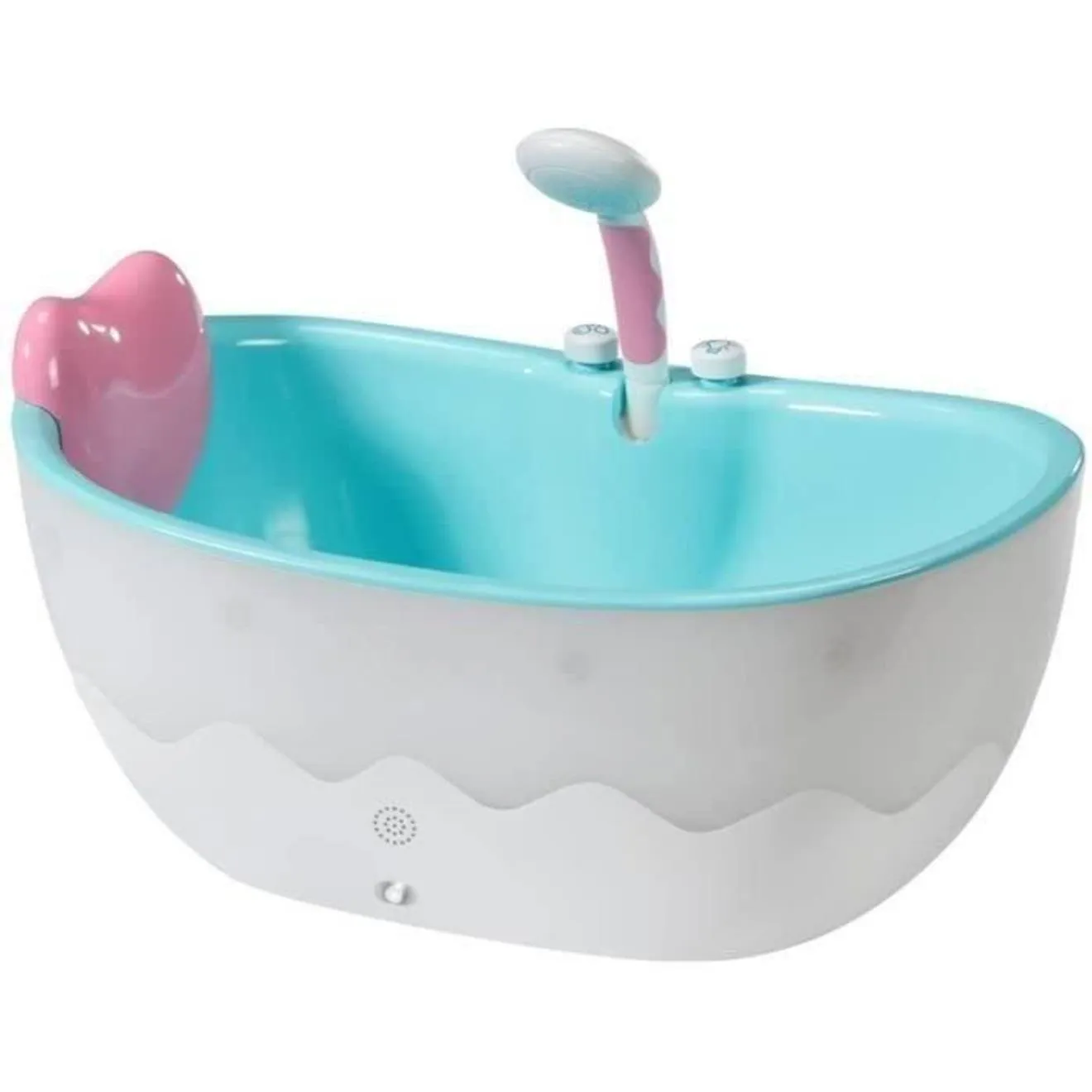 Baignoire pour poupée BABY BORN avec effets lumineux et sonores - Canard de bain amovible - Enfant 3 ans et plus bleu - Baby bor