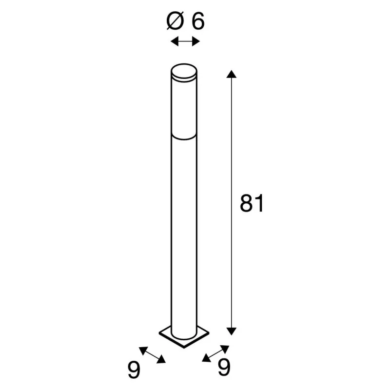 BIG NAILS 80 borne inox 304 E27 max. 15W IP44 (229172)