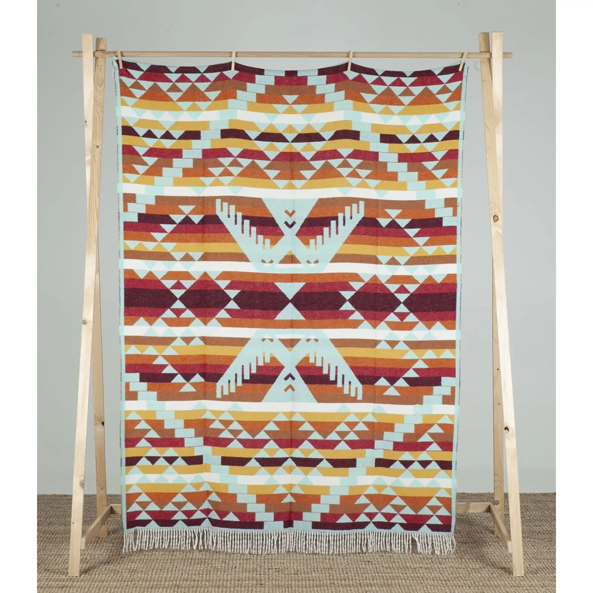 Blankets Of The World - Couverture Huitzilin Turquoise