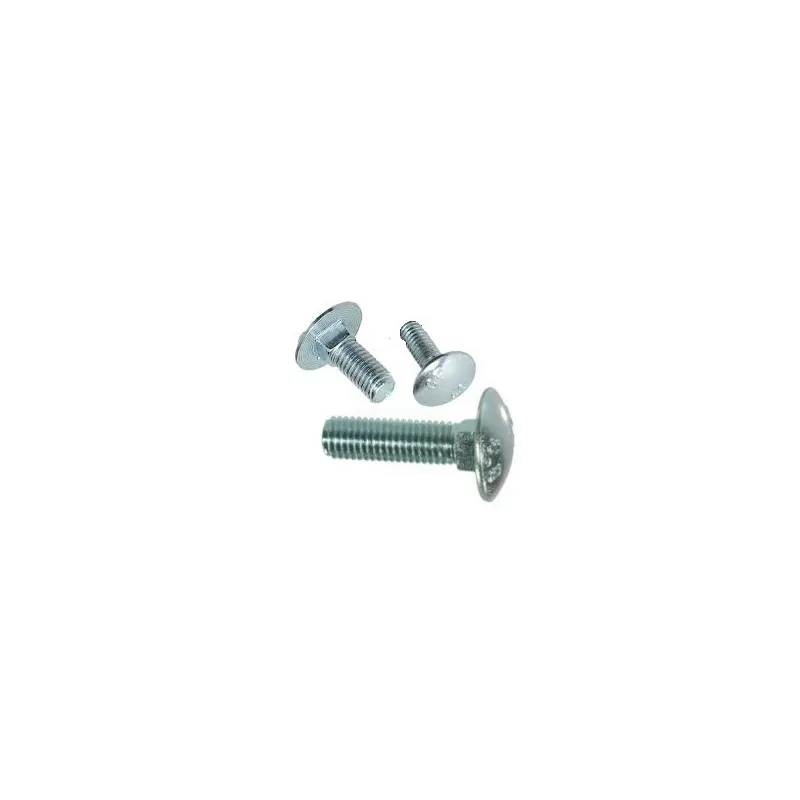 Boulons japy tête ronde bombée collet carrée zinguée PGB "603001012000453" de 12 x 45 m/m