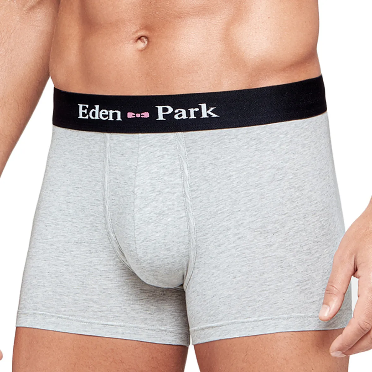 Boxer homme uni gris de la marque Eden Park