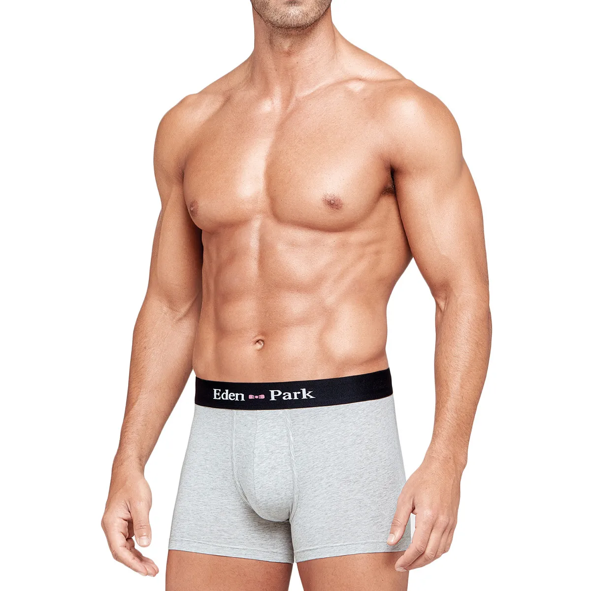 Boxer homme uni gris de la marque Eden Park