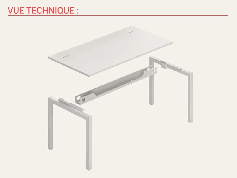 Bureau individuel Téos - Columbia