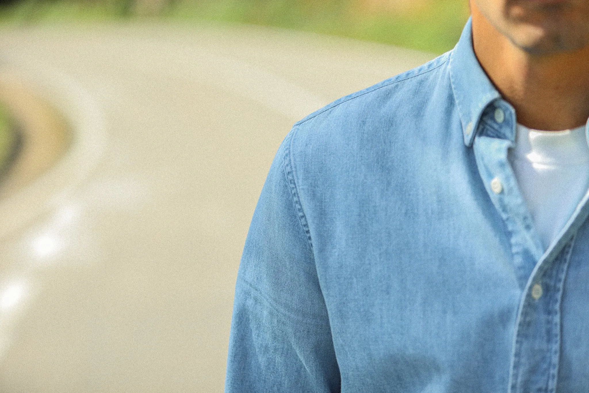 Chemise Denim Japonais Bleach - Rétro Fit