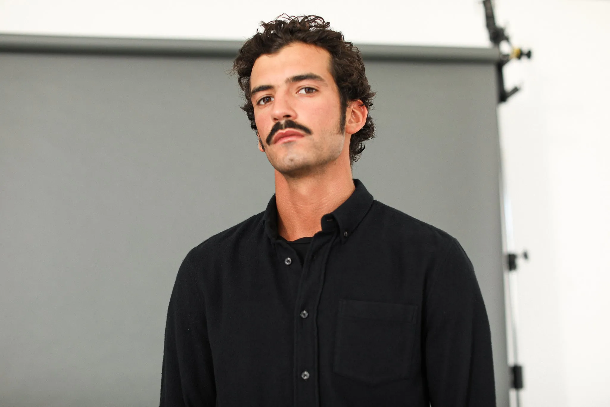 Chemise Flanelle Noire - Fit Classique