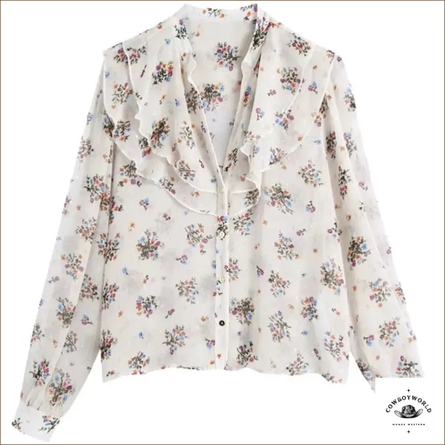 Chemise Western Fleurs
