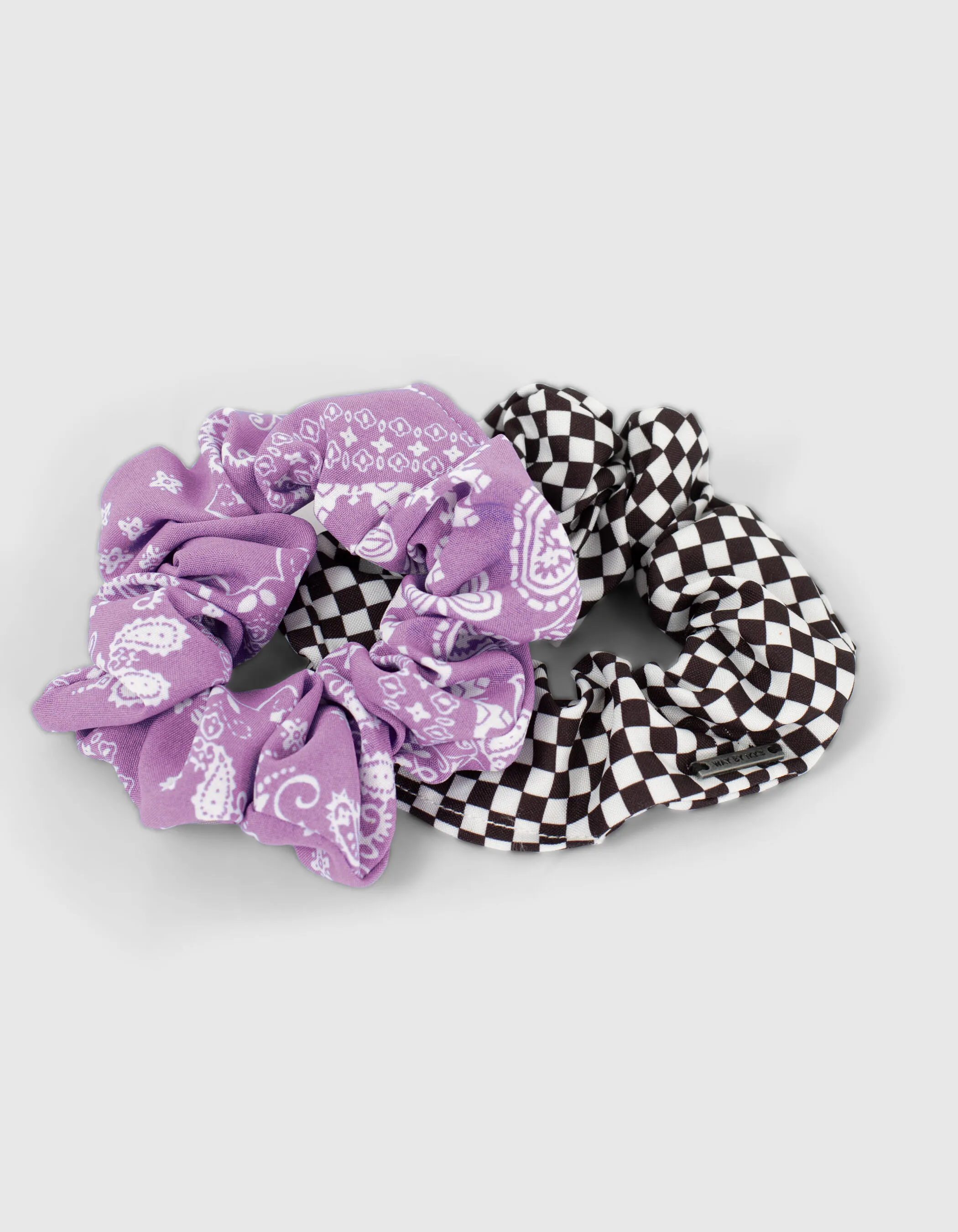 Chouchous damier noir et blanc ou rose fille