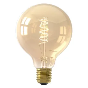 Dimbare Calex E27 LED filament lamp amber, 3,8W, 2100K