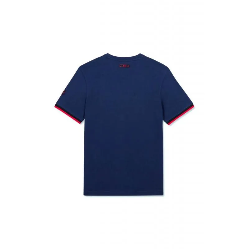 EDEN PARK - T-shirt bleu foncé à broderie Eden Park bicolore