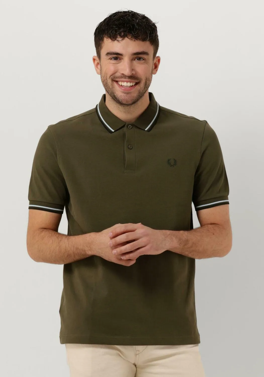 fred perry polo twin tipped fred perry shirt en vert