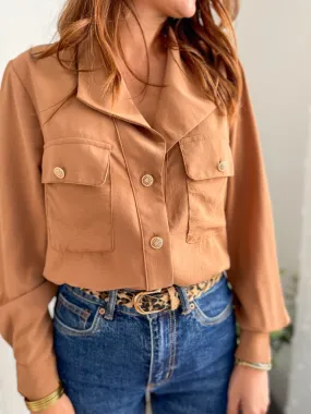 Gabrielle chemise camel