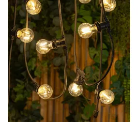 Guirlande Extérieur "10 Ampoules" 520cm Noir