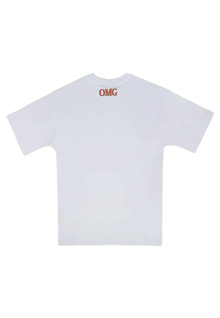 Homme Vegan Blanc T-Shirt - Warner Bros OMG Motif