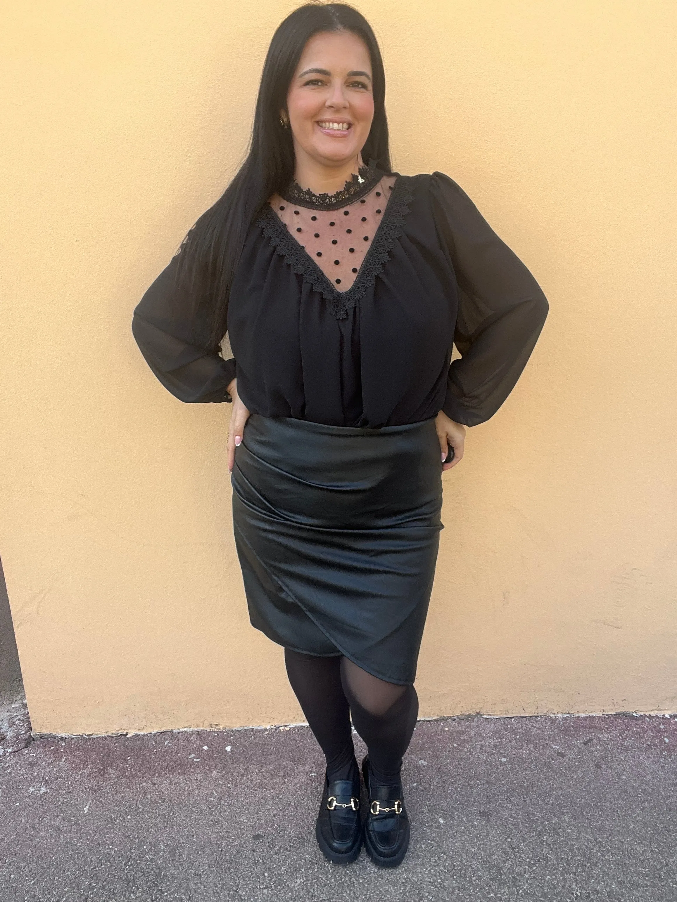 Jupe simili cuir