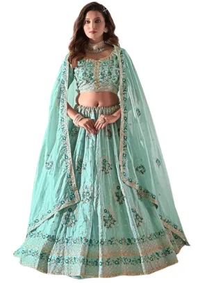 Lehenga bollywood turquoise Irina