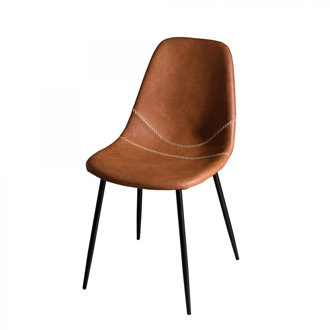 Lot de 2 chaises John - Marron | Chaise 3 SUISSES
