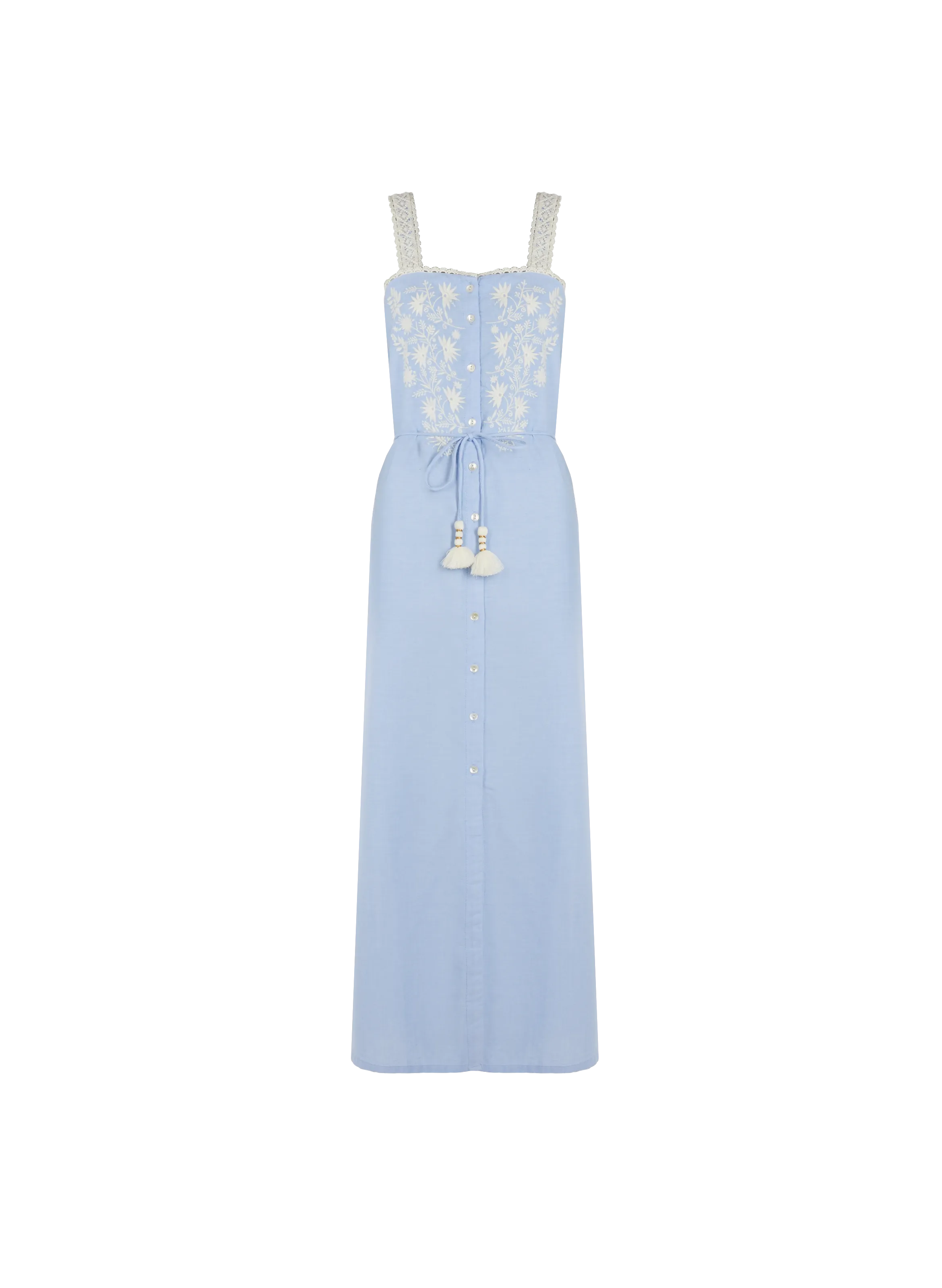 LOUISE MISHA  Robe longue Guanareva - Bleu