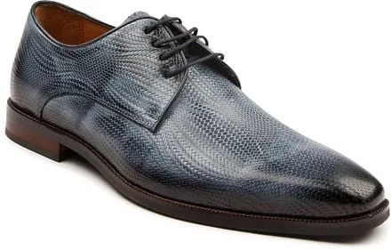 Melik Chaussure Derby Monoti Imprimé Bleu 2108A001-1038 Blu