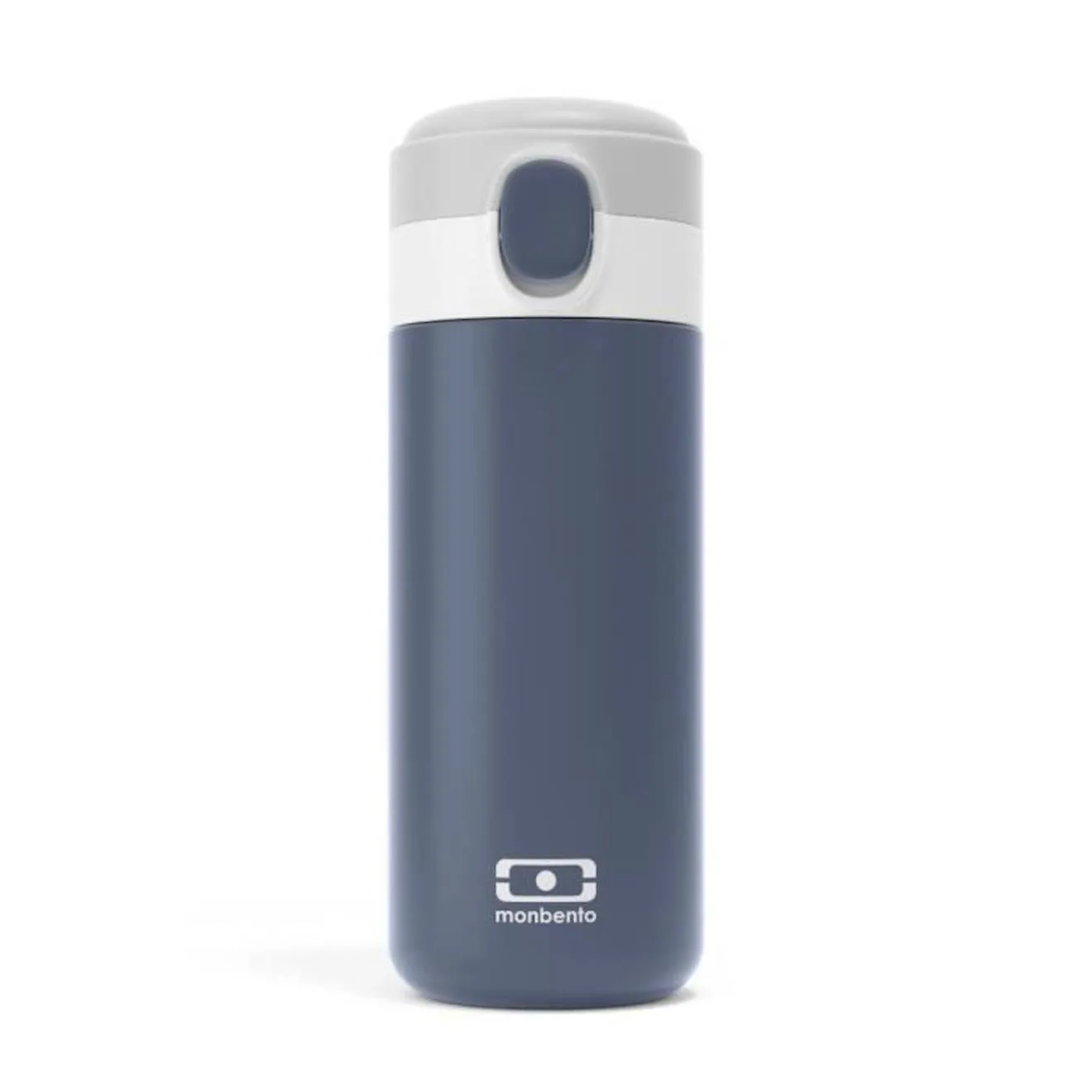 MONBENTO - Gourde Isotherme - Petite Gourde Hermétique 360ml - Garde au Chaud/Froid jusqu'à 12h - MB Pop Bleu Infinity bleu 