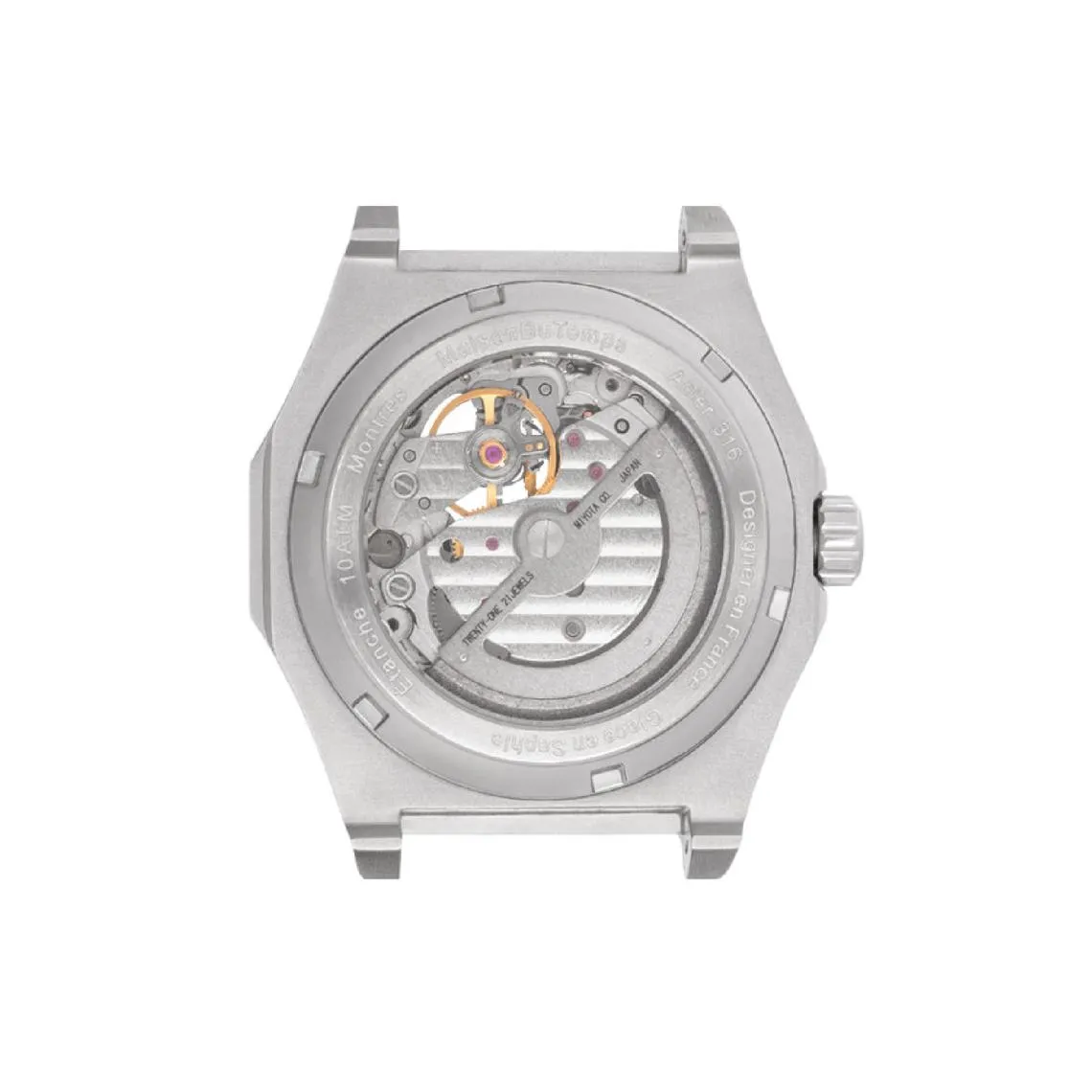 Montre Homme MaisonDuTemps MTDelta Cœur Ouvert Bracelet Silicone Vert | 3 Suisses