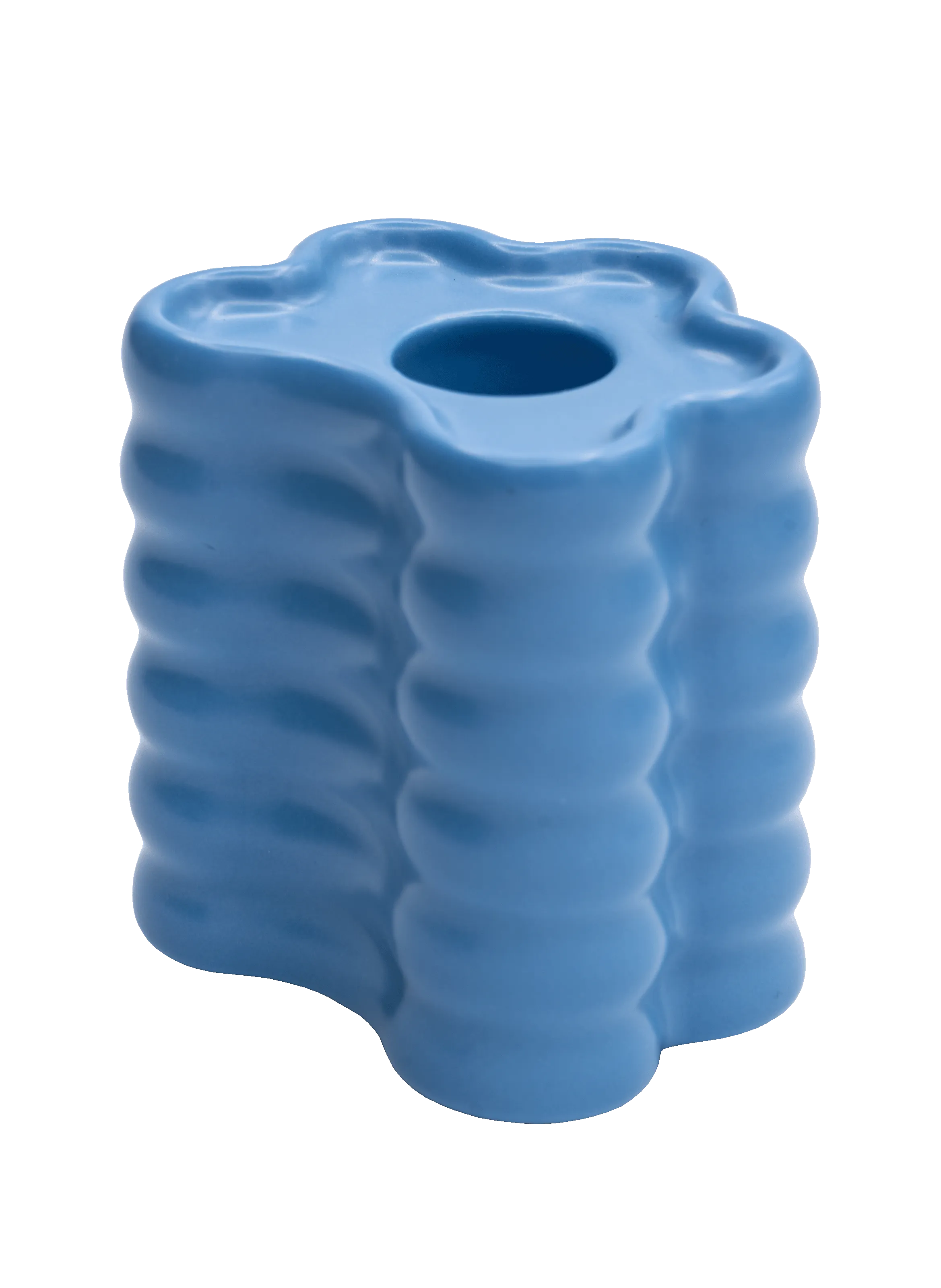 OCTAEVO  Bougeoir Flora - Bleu