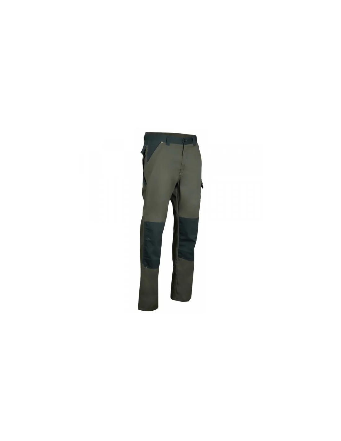 Pantalon bicolore poches genouillères Olive/Vert | 1728 STATION - LMA