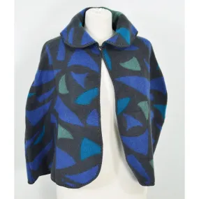pelerine acrylique fantaisie vert fabriquée en France