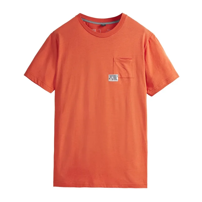 PICTURE ORGANIC Gesk Tee /orange rust 2023-2024 Sportswear Homme Tee Shirt Manche courte