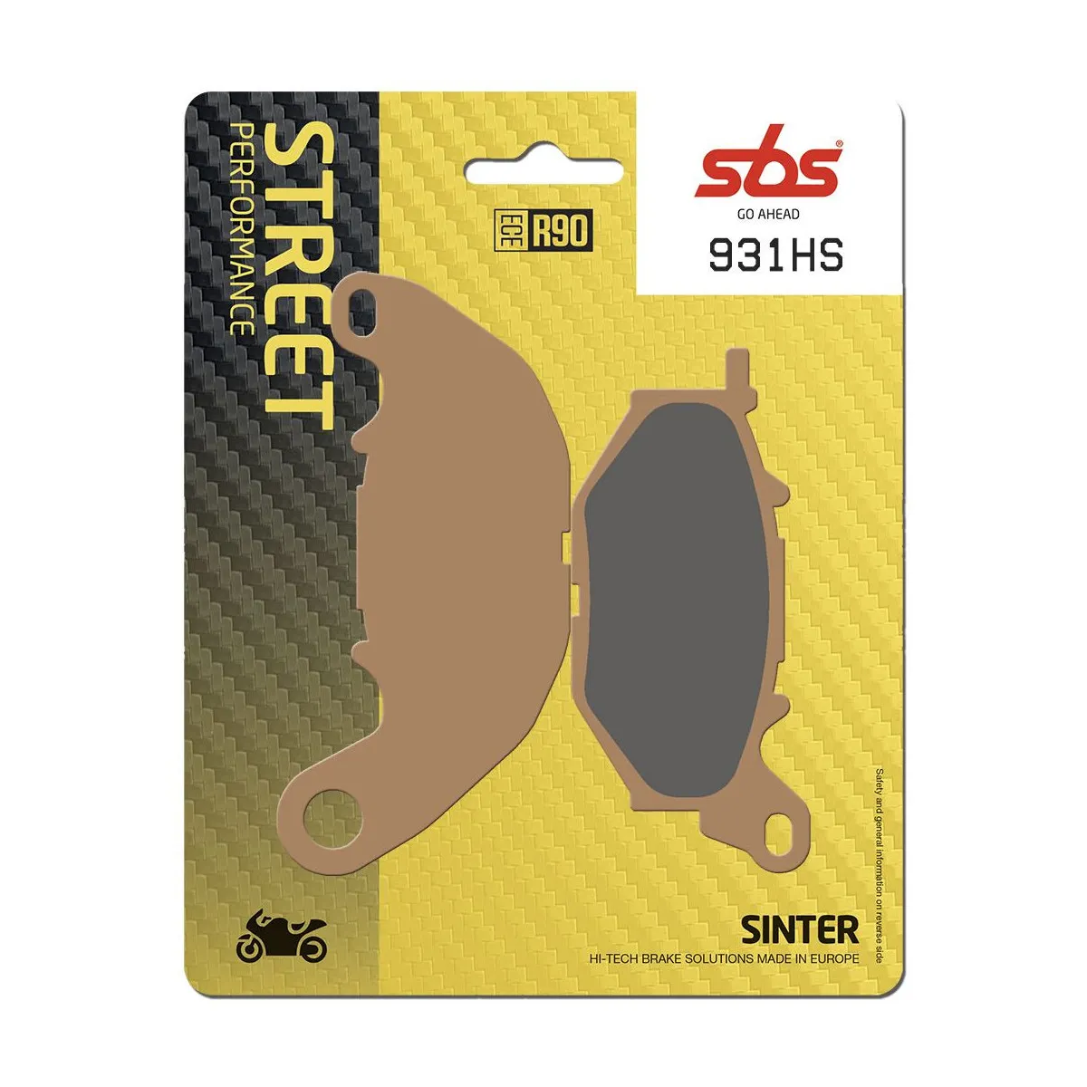 Plaquettes de frein SBS 931 HS Evo Sinter