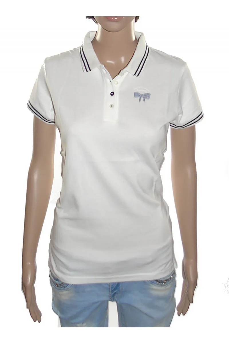 Polo Kaporal Femme manches courtes ROSY blanc