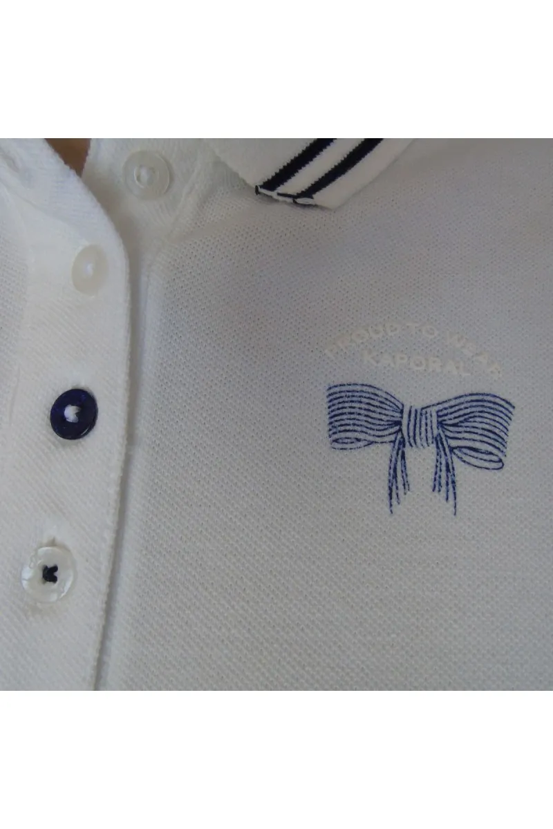 Polo Kaporal Femme manches courtes ROSY blanc