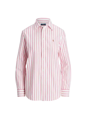 POLO RALPH LAUREN  Chemise rayé en coton  - Rose