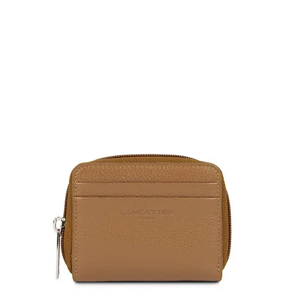 Porte-monnaie Foulonné Cuir Camel | Lancaster