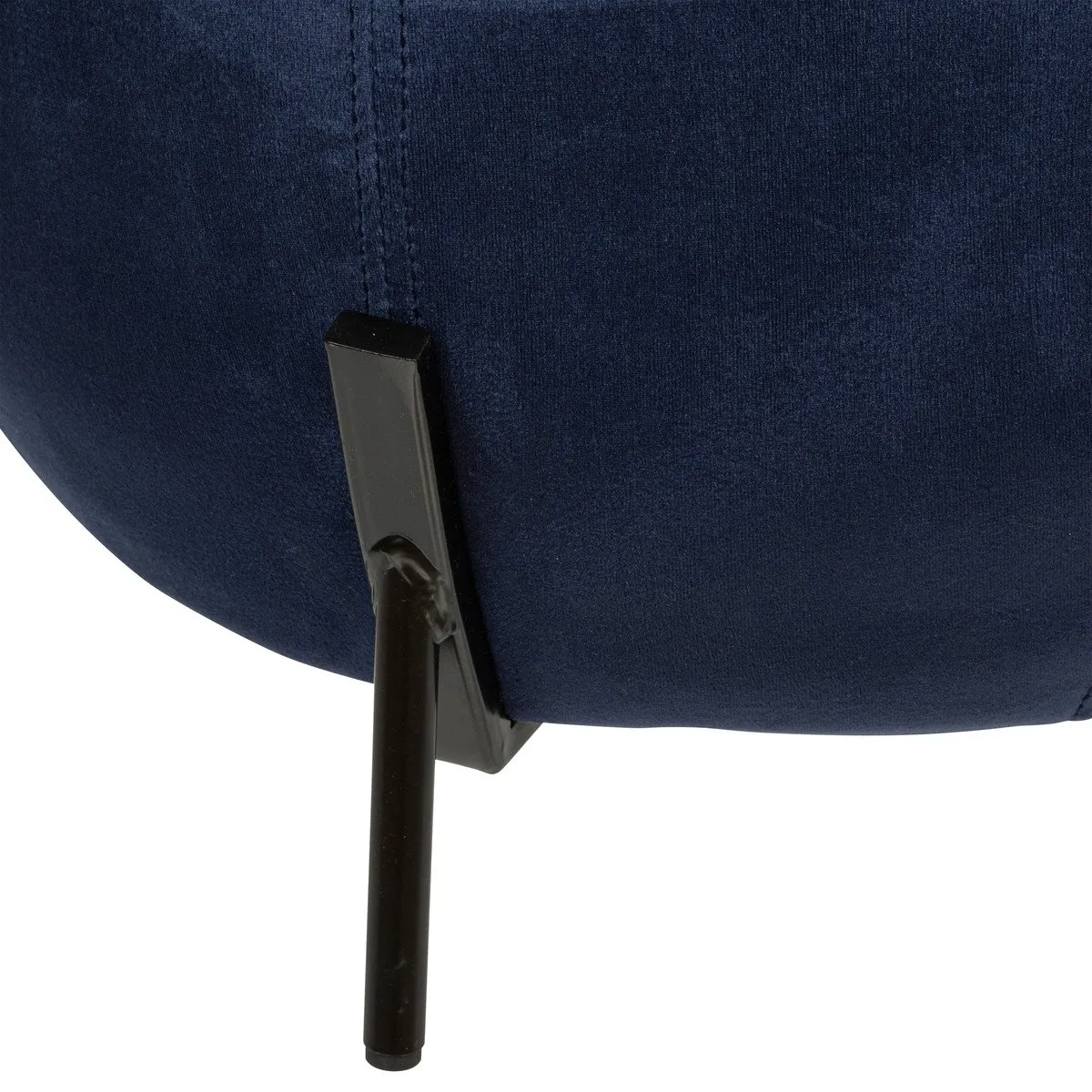 POUF VELOURS CALABAZA BLEU D.44CM