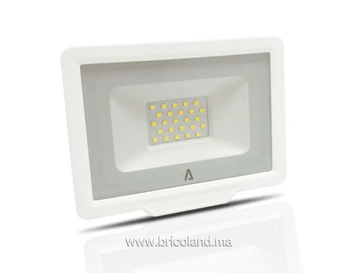 Projecteur LED SLIM SMD 20W IP65 5000K 1600LM BLANC - VITO
