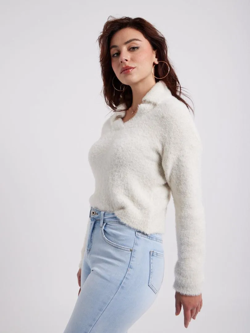 Pull col chemise