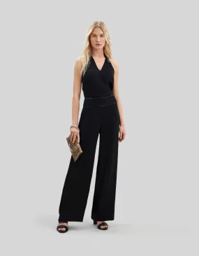 Pure Edition-Combinaison noire recyclée dos-nu Femme