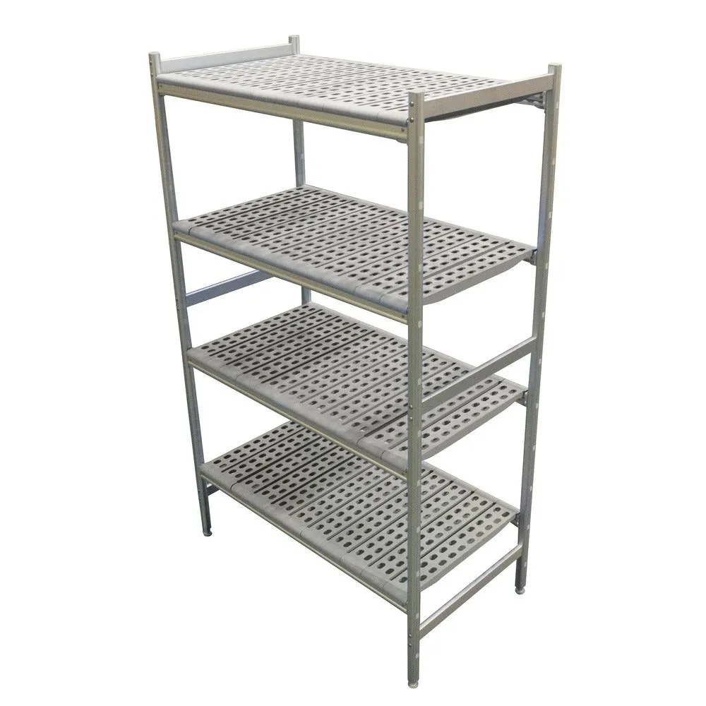 Rayonnage lineaire alu 862x373 h.1700 4 niv. Poly