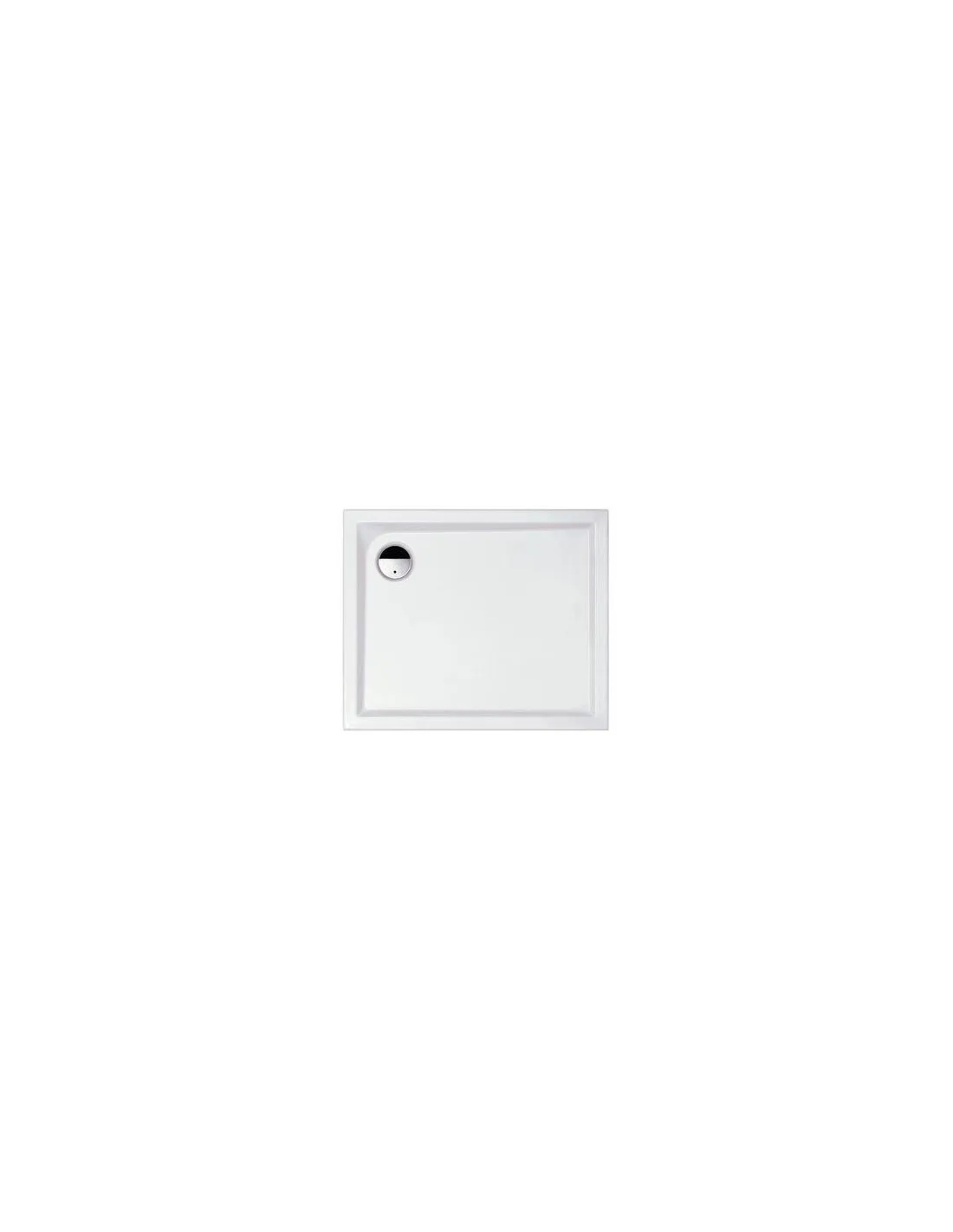 RECEVEUR RECT SLAM ACRY 120X80 BLANC LEDA L12SLR1280