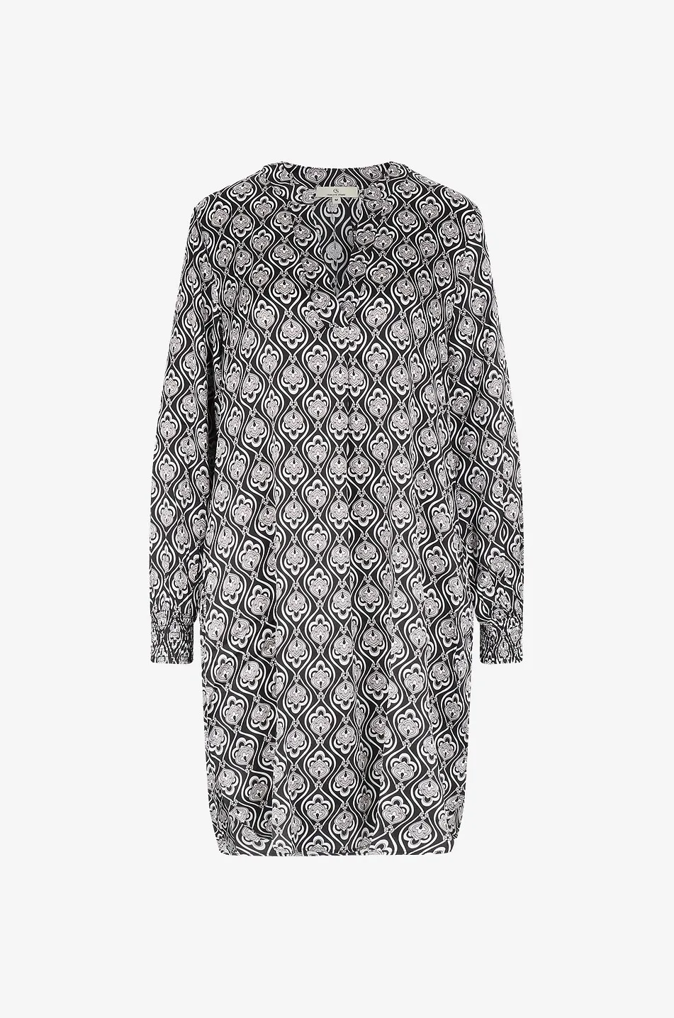 Robe courte en soie Carmine