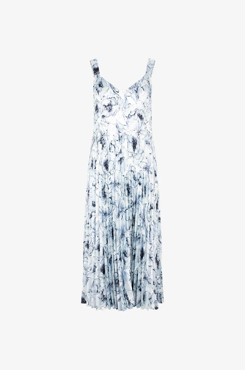 Robe midi plissée Washed Lily
