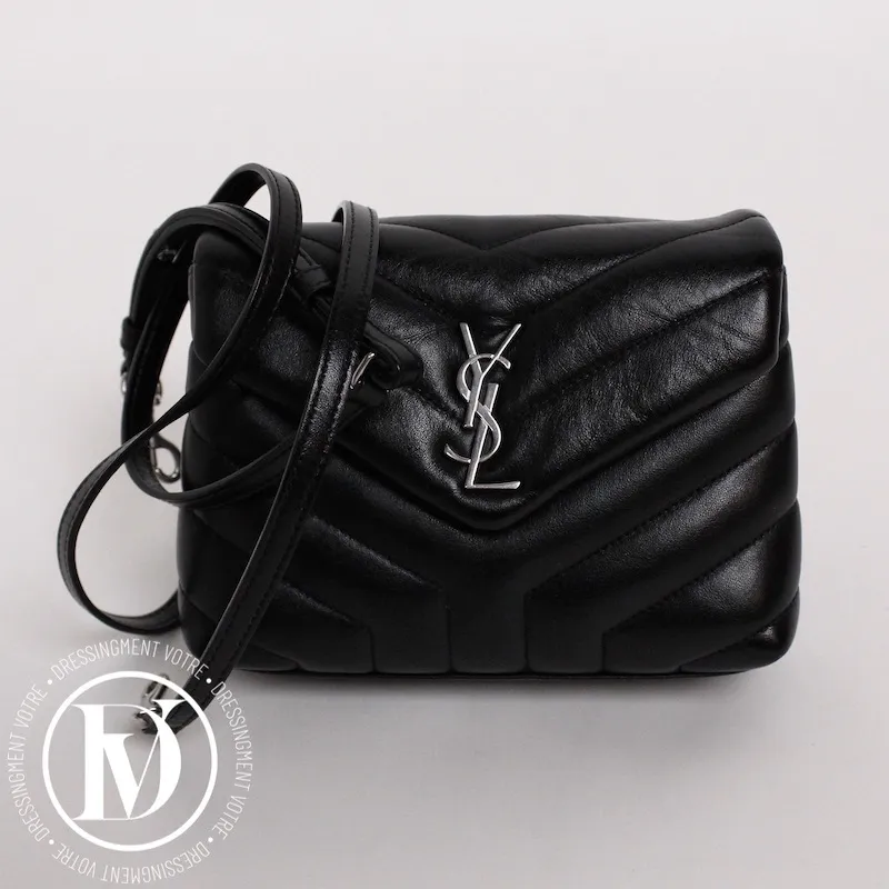 Sac Loulou Toy en cuir noir – Saint Laurent