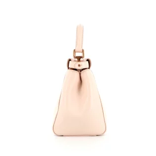Sac porté épaule Peekaboo Fendi Cuir Rose