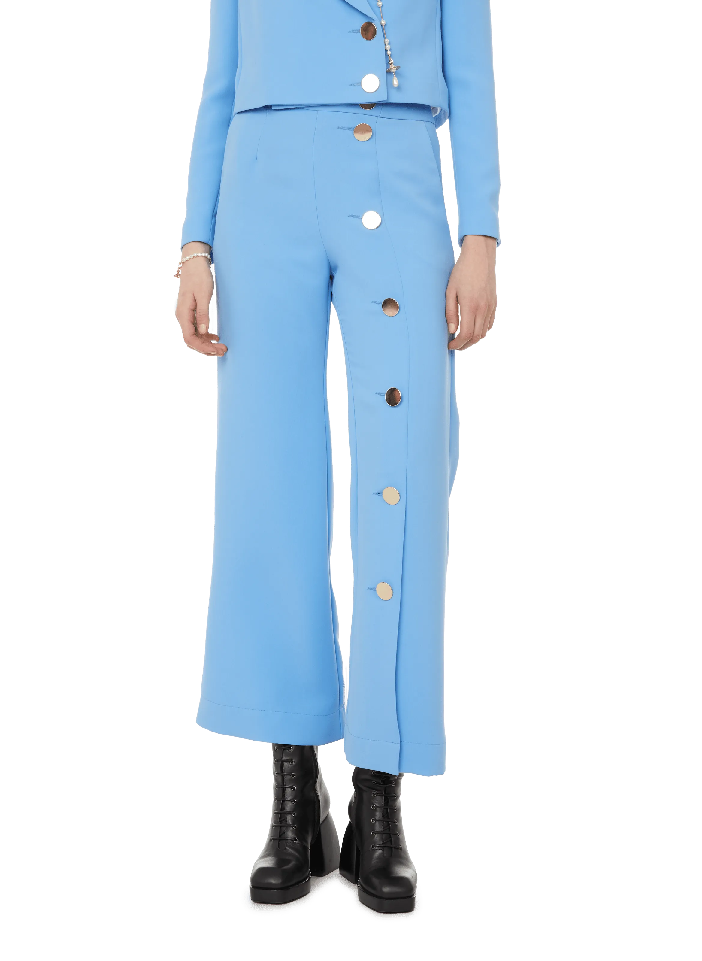 SALUT BEAUTÉ  Pantalon ample - Bleu
