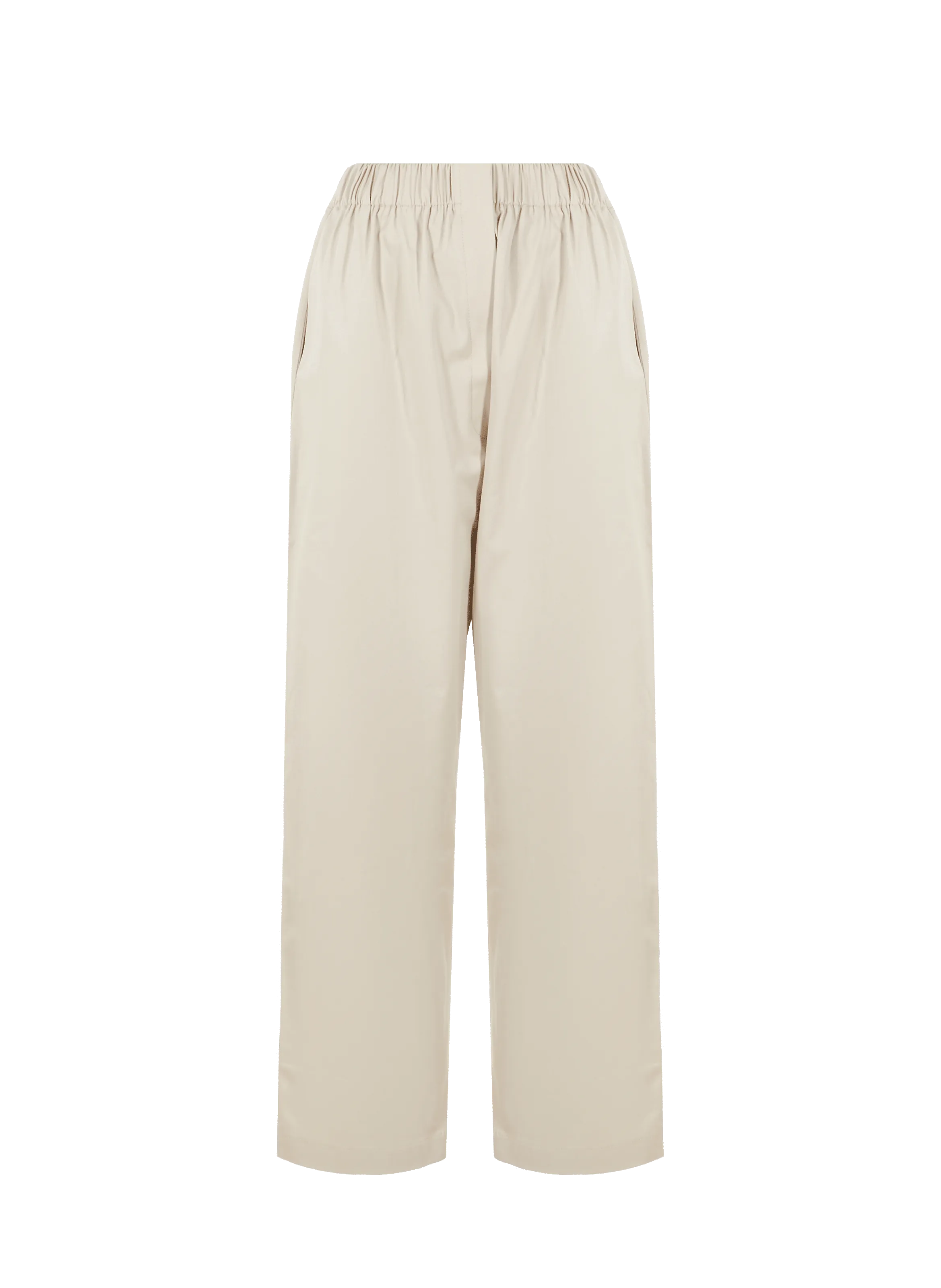 SELMACILEK  Pantalon cigarette en coton - Beige