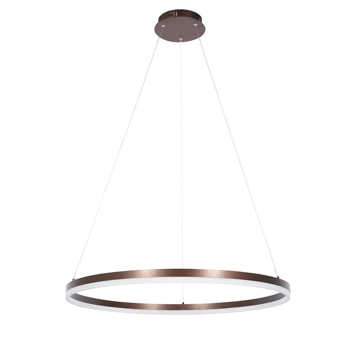 Suspension design bronze 80 cm avec LED dimmable en 3 étapes - Anello