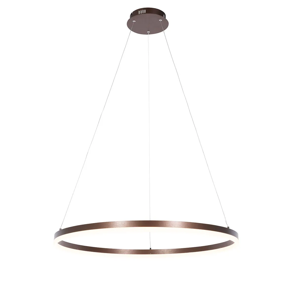 Suspension design bronze 80 cm avec LED dimmable en 3 étapes - Anello